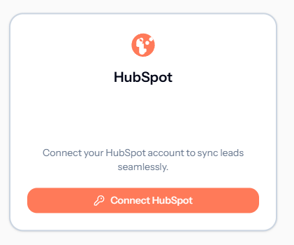 Connect HubSpot Button